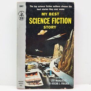 My Best Science Fiction Story Book Margulies & Friend Vintage 1954 Sci-Fi Pocket